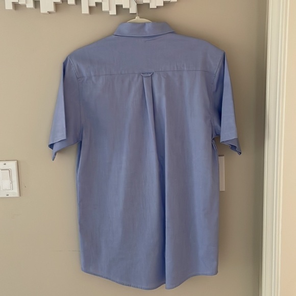 Chaps Youth Boy Short Sleeve Button Down Dress Shirt Light Blue XL 18 20 NWOT - Picture 4 of 5